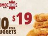Concurso Burger King: compra nuggets en $19 y gana iPad Mini