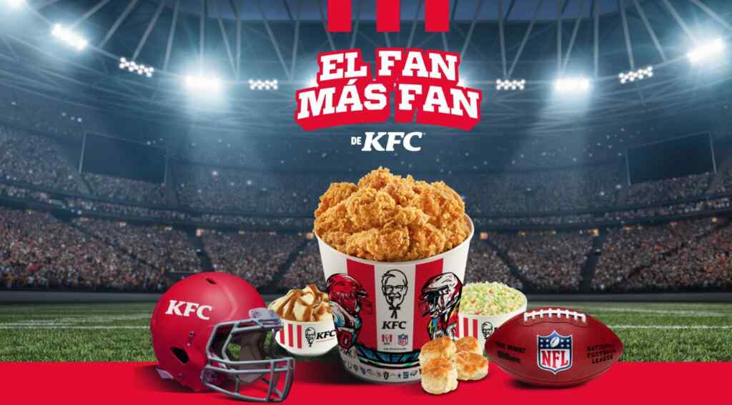 Promo KFC el Fan más Fan de la NFL Gana una de las 100 gift cards de