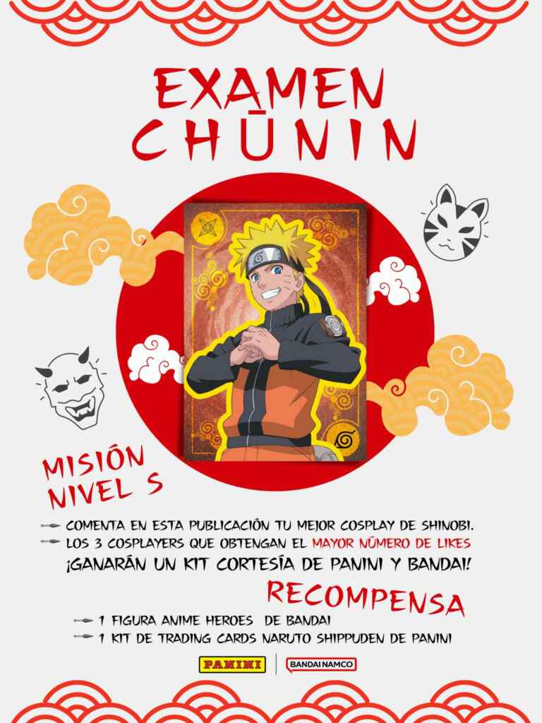 Concurso Panini Naruto: Gana un kit con figura de Naruto + trading