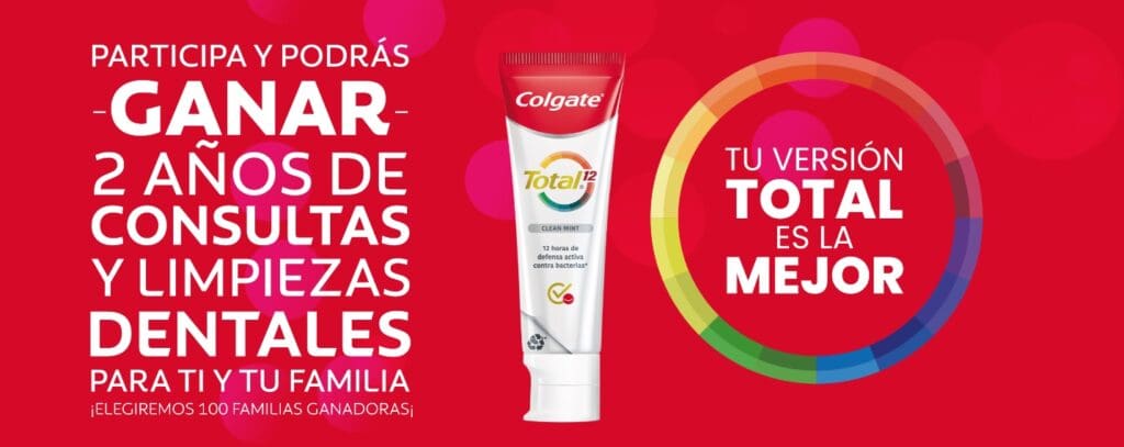 Promoción Colgate Total 12: Gana 2 años de consultas y limpiezas ...